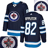 Jets #82 Appleton Navy With Special Glittery Logo Adidas Jersey,baseball caps,new era cap wholesale,wholesale hats